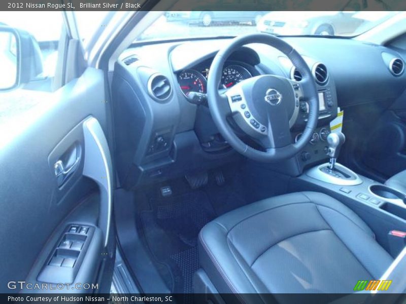 Brilliant Silver / Black 2012 Nissan Rogue SL