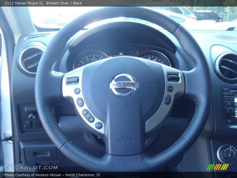 Brilliant Silver / Black 2012 Nissan Rogue SL