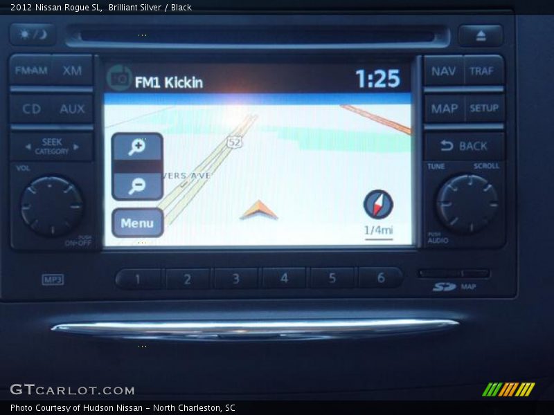 Brilliant Silver / Black 2012 Nissan Rogue SL