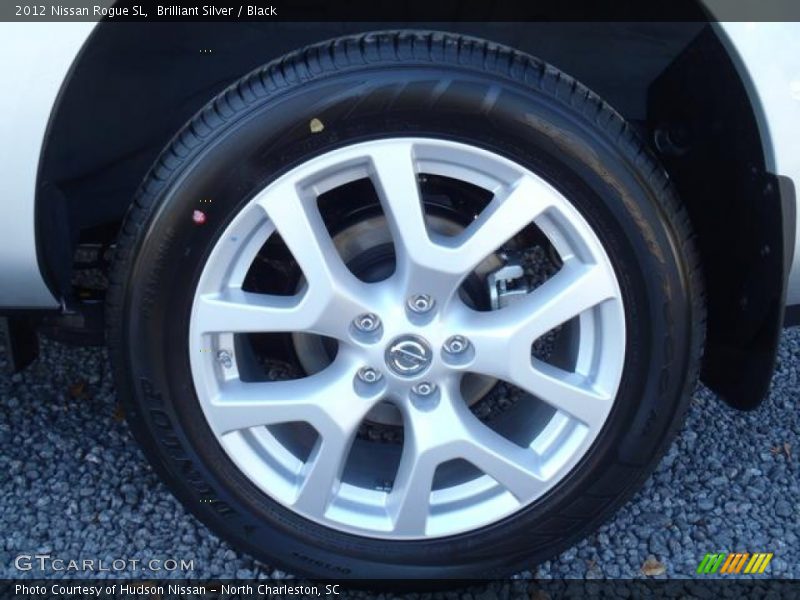 Brilliant Silver / Black 2012 Nissan Rogue SL