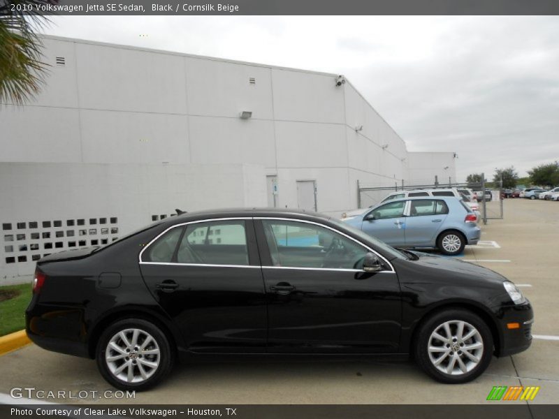 Black / Cornsilk Beige 2010 Volkswagen Jetta SE Sedan