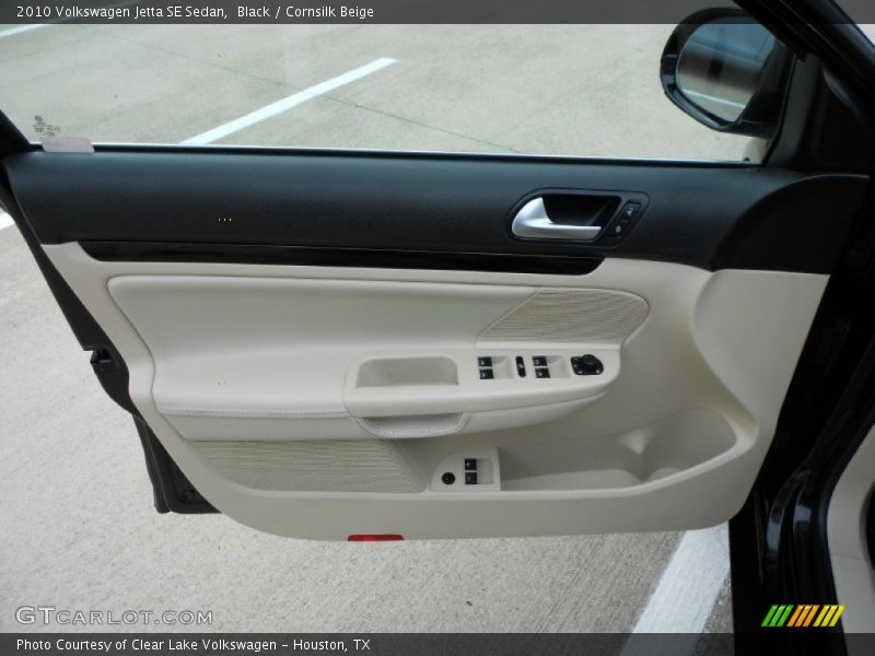 Black / Cornsilk Beige 2010 Volkswagen Jetta SE Sedan