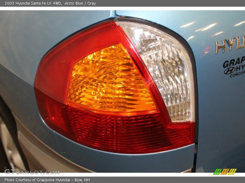 Arctic Blue / Gray 2003 Hyundai Santa Fe LX 4WD