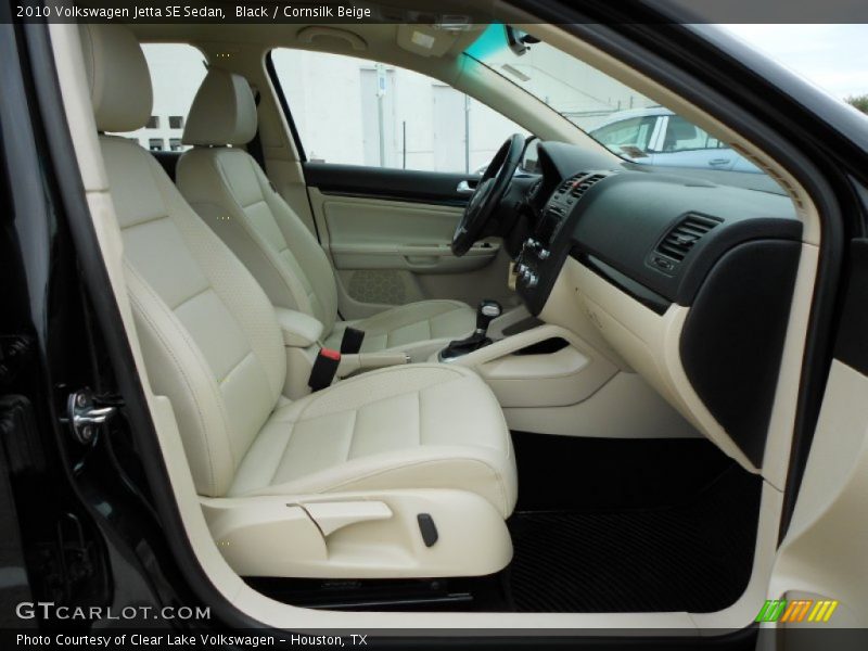 Black / Cornsilk Beige 2010 Volkswagen Jetta SE Sedan