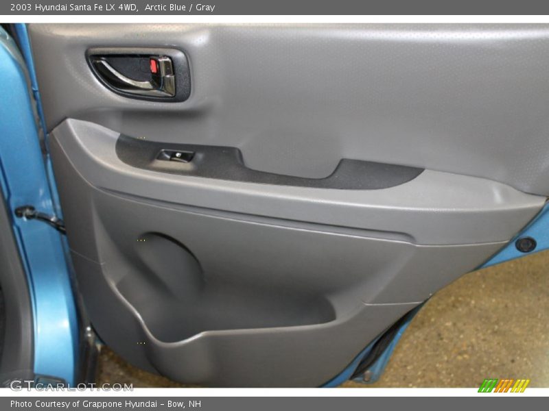 Arctic Blue / Gray 2003 Hyundai Santa Fe LX 4WD