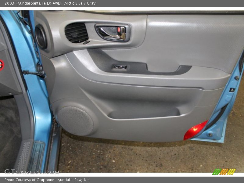 Arctic Blue / Gray 2003 Hyundai Santa Fe LX 4WD