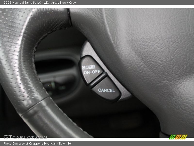 Arctic Blue / Gray 2003 Hyundai Santa Fe LX 4WD