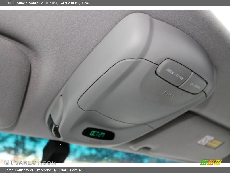 Arctic Blue / Gray 2003 Hyundai Santa Fe LX 4WD