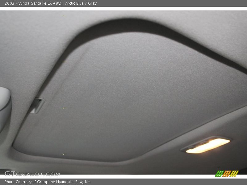Arctic Blue / Gray 2003 Hyundai Santa Fe LX 4WD