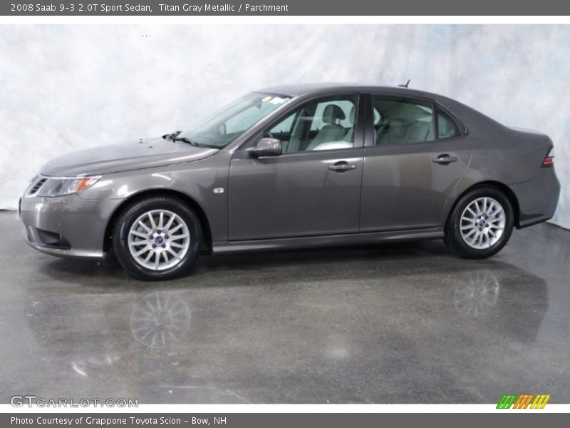Titan Gray Metallic / Parchment 2008 Saab 9-3 2.0T Sport Sedan