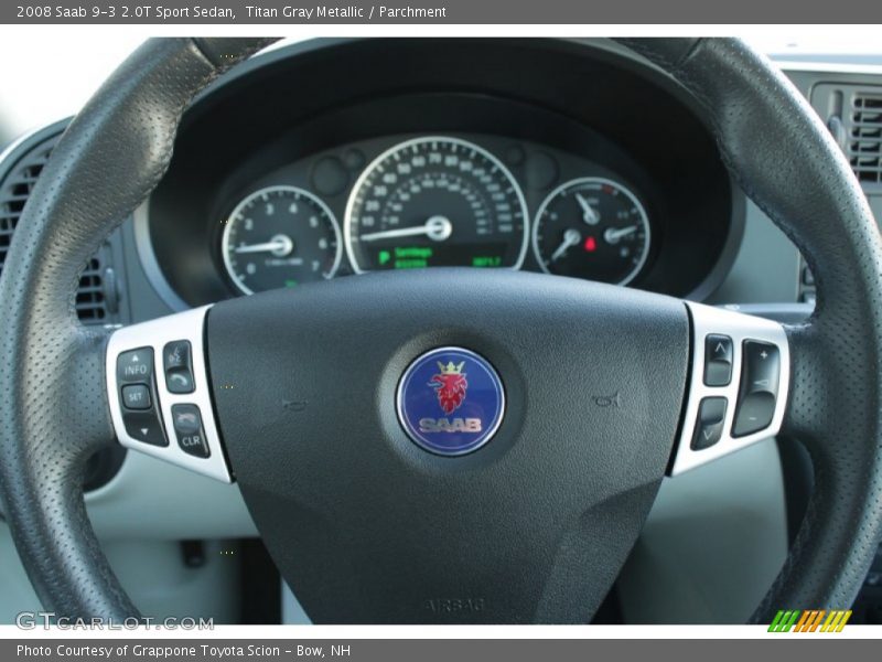 Titan Gray Metallic / Parchment 2008 Saab 9-3 2.0T Sport Sedan
