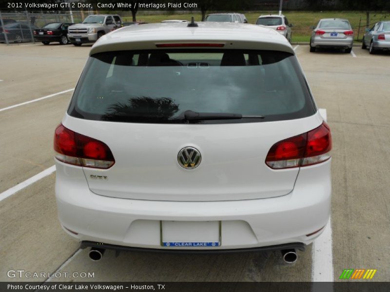 Candy White / Interlagos Plaid Cloth 2012 Volkswagen GTI 2 Door