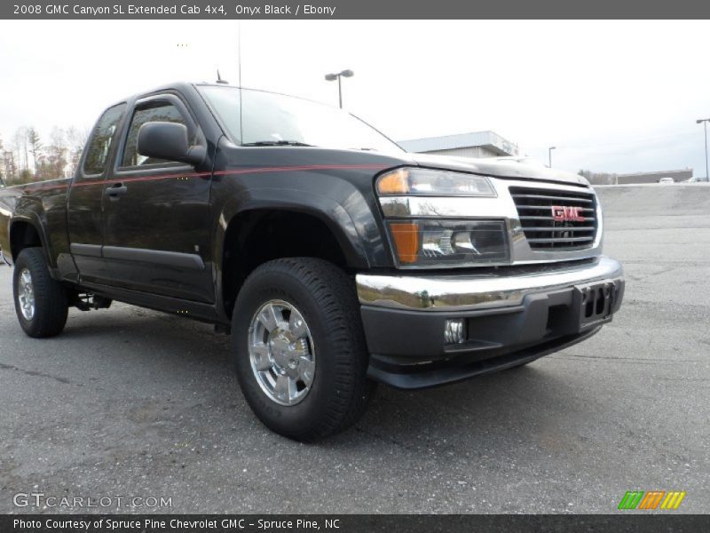 Onyx Black / Ebony 2008 GMC Canyon SL Extended Cab 4x4