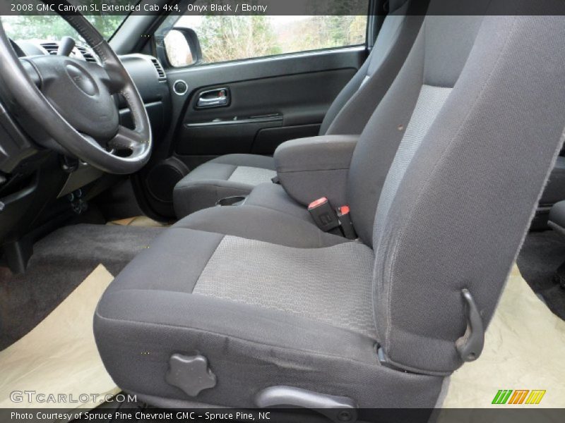  2008 Canyon SL Extended Cab 4x4 Ebony Interior