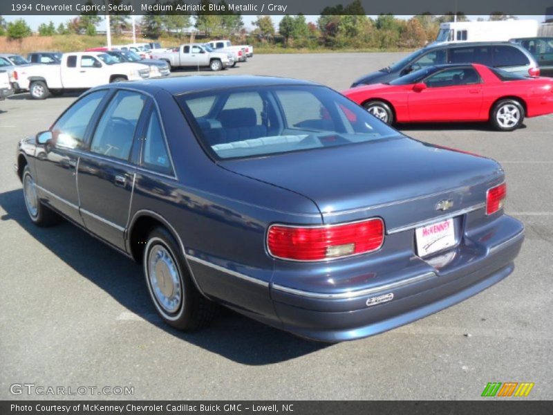 Medium Adriatic Blue Metallic / Gray 1994 Chevrolet Caprice Sedan