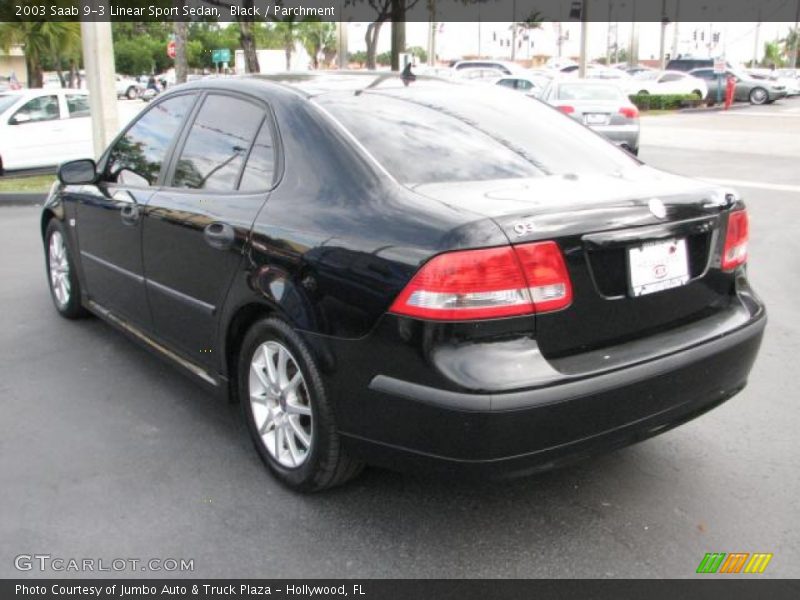 Black / Parchment 2003 Saab 9-3 Linear Sport Sedan