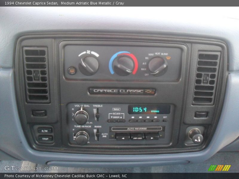Controls of 1994 Caprice Sedan