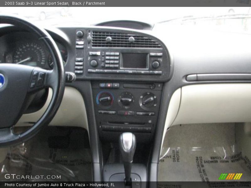 Black / Parchment 2003 Saab 9-3 Linear Sport Sedan