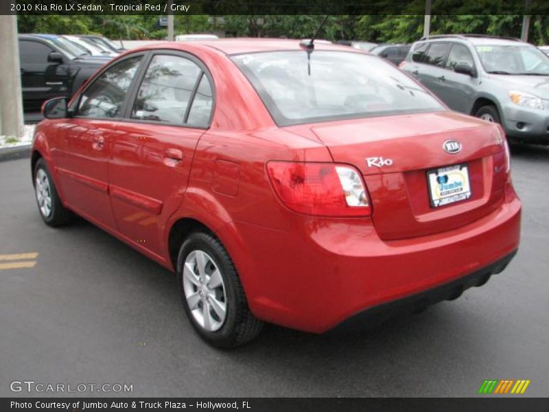 Tropical Red / Gray 2010 Kia Rio LX Sedan