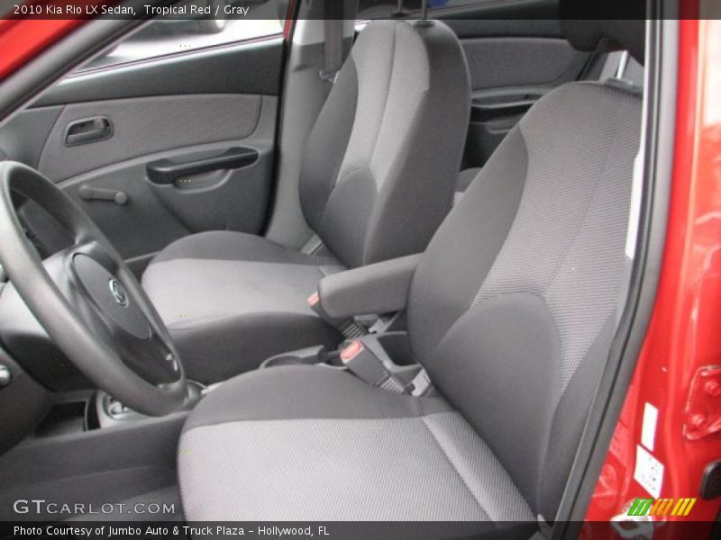 Tropical Red / Gray 2010 Kia Rio LX Sedan