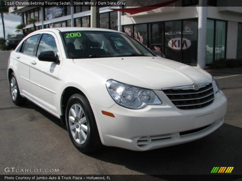 Stone White / Dark Slate Gray 2010 Chrysler Sebring Touring Sedan