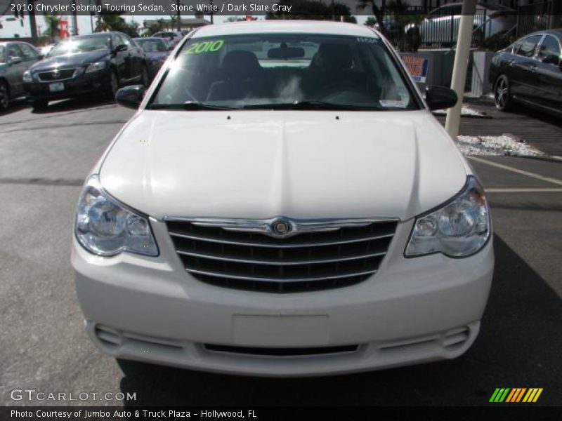 Stone White / Dark Slate Gray 2010 Chrysler Sebring Touring Sedan