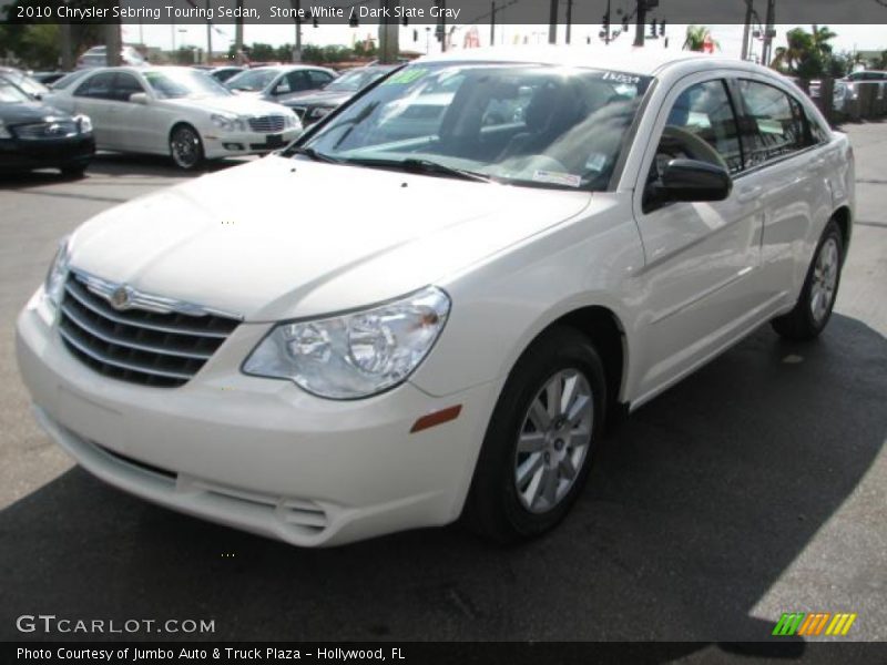 Stone White / Dark Slate Gray 2010 Chrysler Sebring Touring Sedan