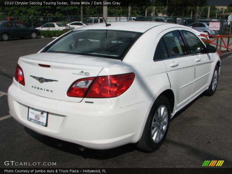 Stone White / Dark Slate Gray 2010 Chrysler Sebring Touring Sedan