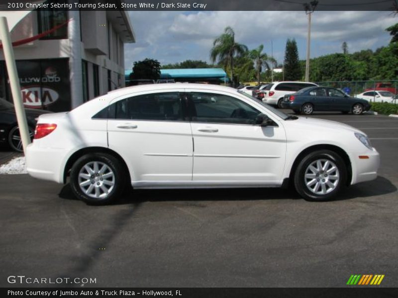 Stone White / Dark Slate Gray 2010 Chrysler Sebring Touring Sedan