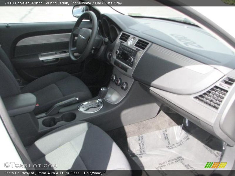 Stone White / Dark Slate Gray 2010 Chrysler Sebring Touring Sedan
