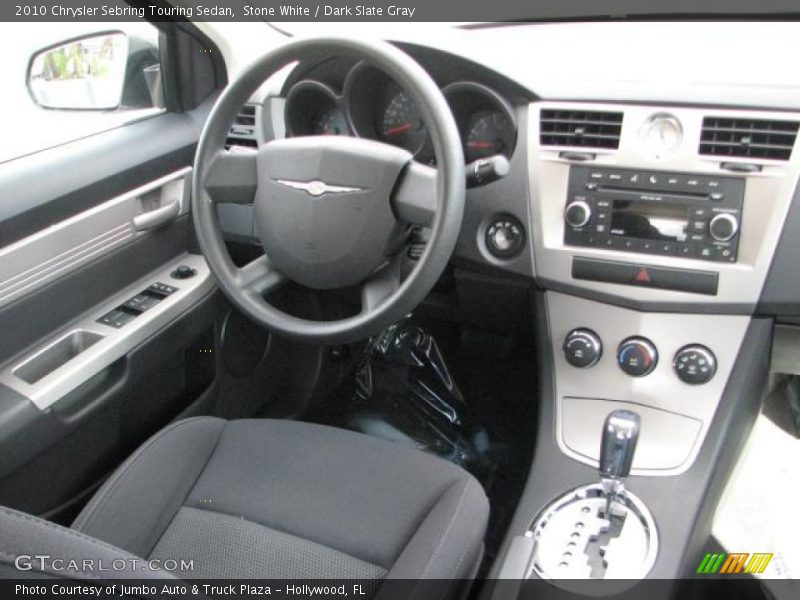 Stone White / Dark Slate Gray 2010 Chrysler Sebring Touring Sedan