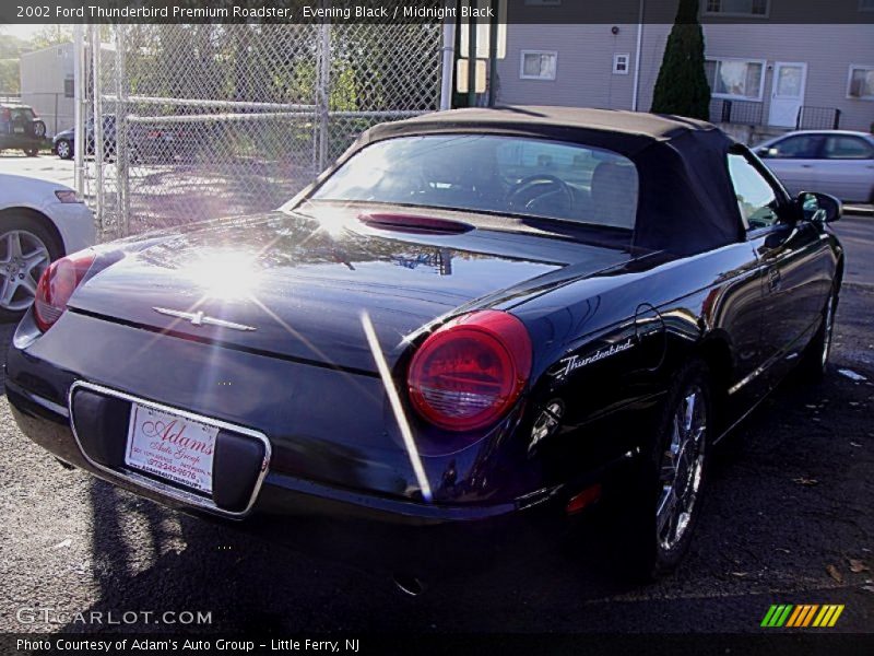 Evening Black / Midnight Black 2002 Ford Thunderbird Premium Roadster