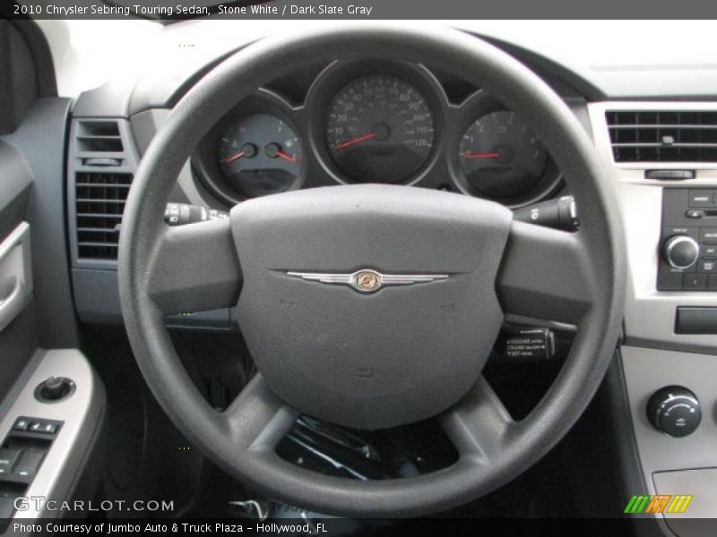 Stone White / Dark Slate Gray 2010 Chrysler Sebring Touring Sedan