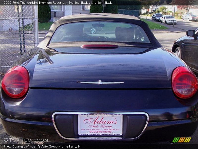 Evening Black / Midnight Black 2002 Ford Thunderbird Premium Roadster