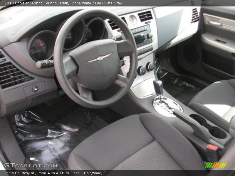 Stone White / Dark Slate Gray 2010 Chrysler Sebring Touring Sedan