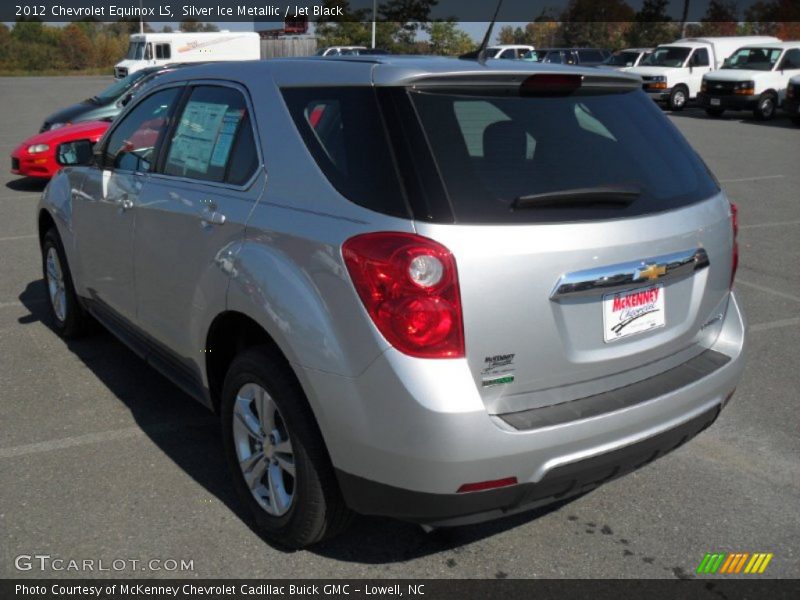 Silver Ice Metallic / Jet Black 2012 Chevrolet Equinox LS