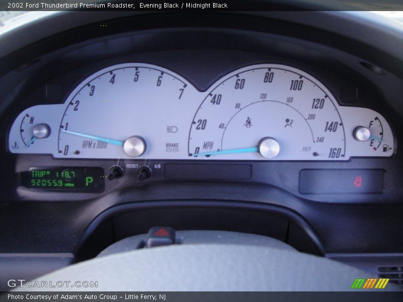  2002 Thunderbird Premium Roadster Premium Roadster Gauges