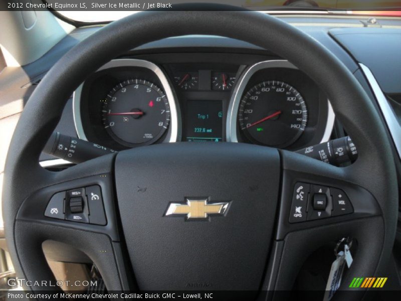 Silver Ice Metallic / Jet Black 2012 Chevrolet Equinox LS