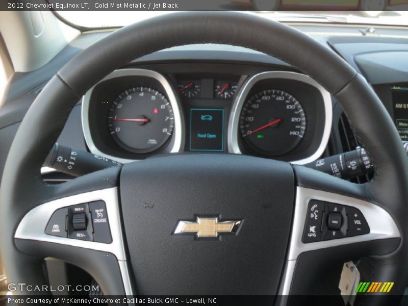 Gold Mist Metallic / Jet Black 2012 Chevrolet Equinox LT