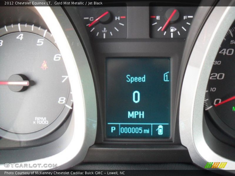Gold Mist Metallic / Jet Black 2012 Chevrolet Equinox LT