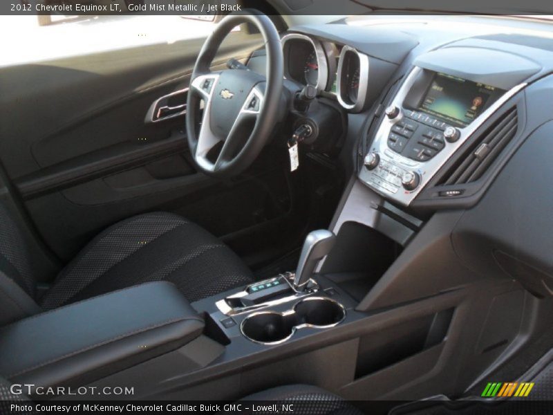 Gold Mist Metallic / Jet Black 2012 Chevrolet Equinox LT