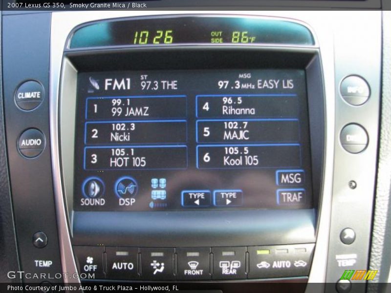 Smoky Granite Mica / Black 2007 Lexus GS 350