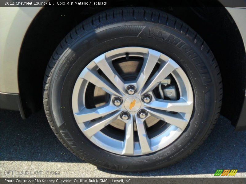 Gold Mist Metallic / Jet Black 2012 Chevrolet Equinox LT