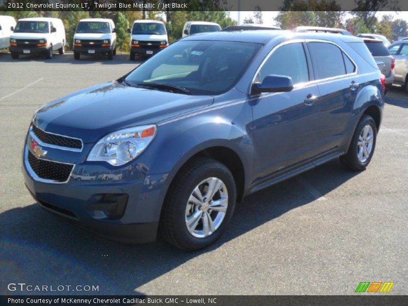 Twilight Blue Metallic / Jet Black 2012 Chevrolet Equinox LT