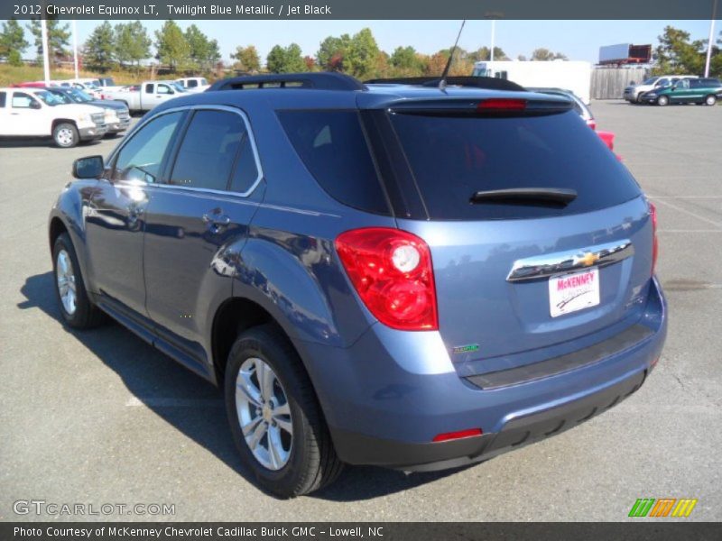 Twilight Blue Metallic / Jet Black 2012 Chevrolet Equinox LT