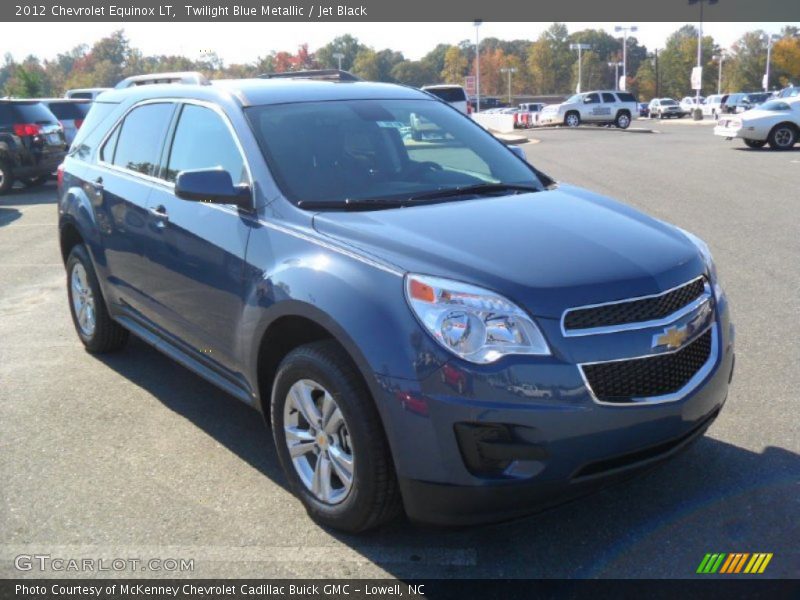 Twilight Blue Metallic / Jet Black 2012 Chevrolet Equinox LT