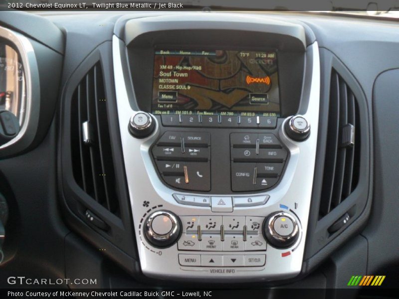 Twilight Blue Metallic / Jet Black 2012 Chevrolet Equinox LT