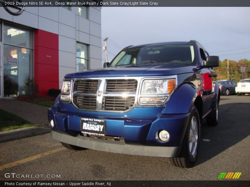 Deep Water Blue Pearl / Dark Slate Gray/Light Slate Gray 2009 Dodge Nitro SE 4x4