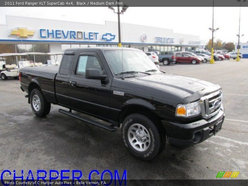 Black / Medium Dark Flint 2011 Ford Ranger XLT SuperCab 4x4