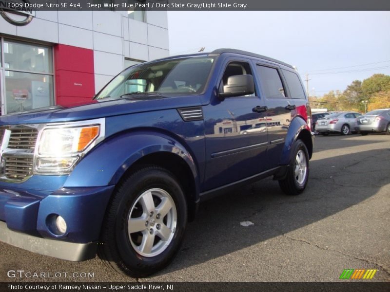 Deep Water Blue Pearl / Dark Slate Gray/Light Slate Gray 2009 Dodge Nitro SE 4x4